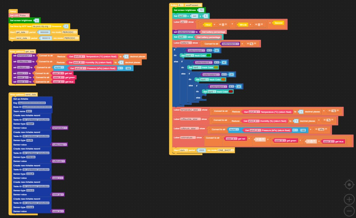 Beispielhafter Code in voller Größe im UI Flow.